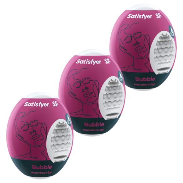 Satisfyer Egg Bubble - Set of 3 Egg Masturbators