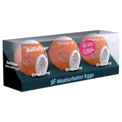 Satisfyer Egg Crunchy - Egg Masturbator Set (3 Pack)
