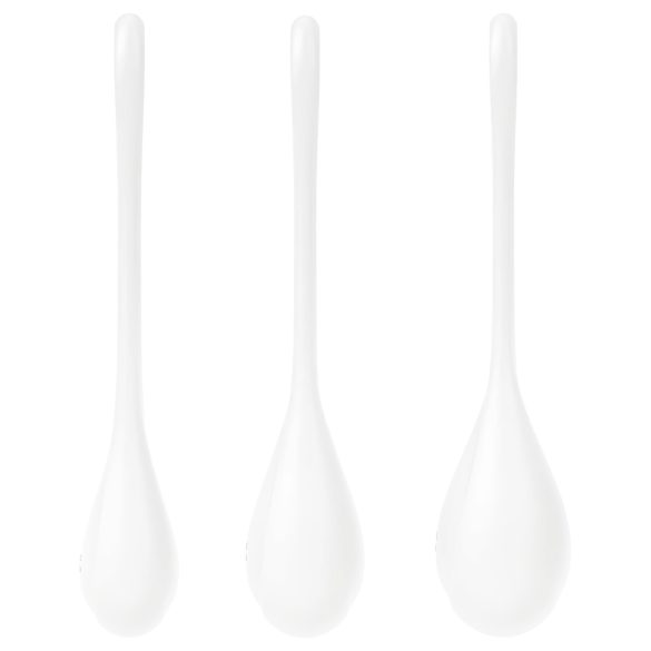 Satisfyer Yoni Power 1 - Geisha Ball Set - White (3-piece)
