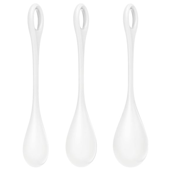 Satisfyer Yoni Power 1 - Geisha Ball Set - White (3-piece)