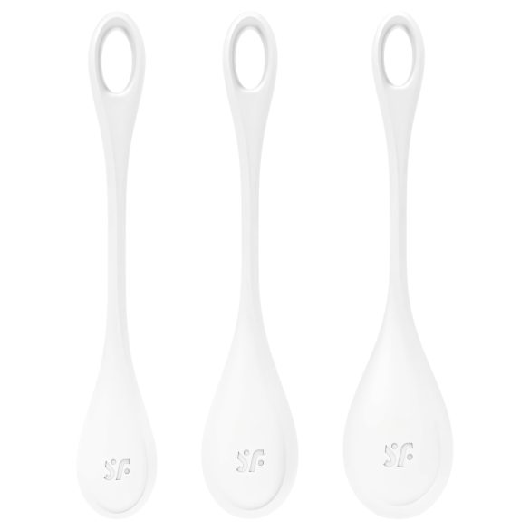 Satisfyer Yoni Power 1 - Geisha Ball Set - White (3-piece)