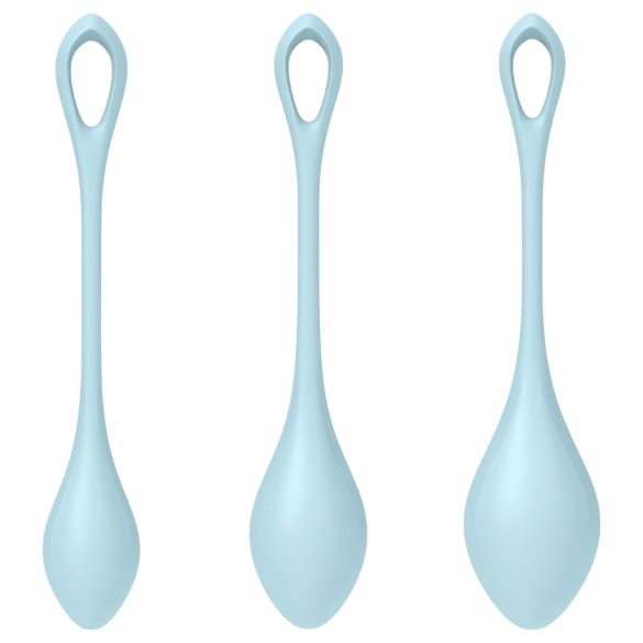 Satisfyer Yoni Power 2 - Geisha Ball Set - Blue (3 Piece Set)
