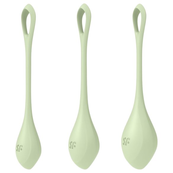 Satisfyer Yoni Power 2 - Green Kegel Ball Set (3 Pieces)