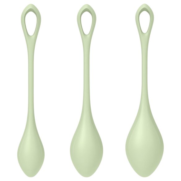 Satisfyer Yoni Power 2 - Green Kegel Ball Set (3 Pieces)