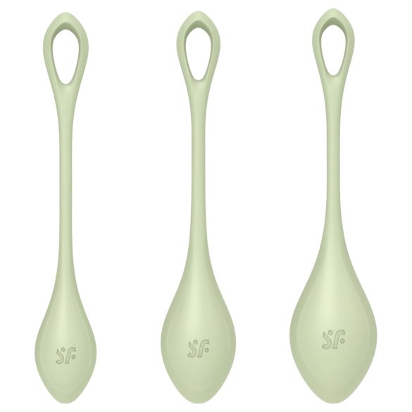 Satisfyer Yoni Power 2 - Green Kegel Ball Set (3 Pieces)