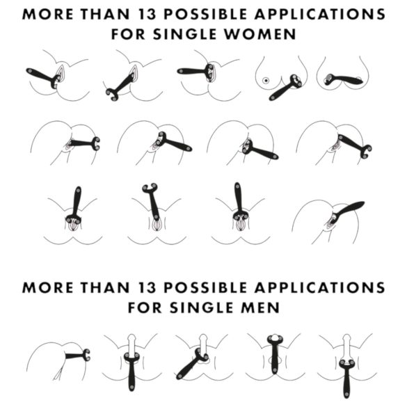 Satisfyer Endless Fun - Rechargeable, Waterproof Couples Vibrator (Black)