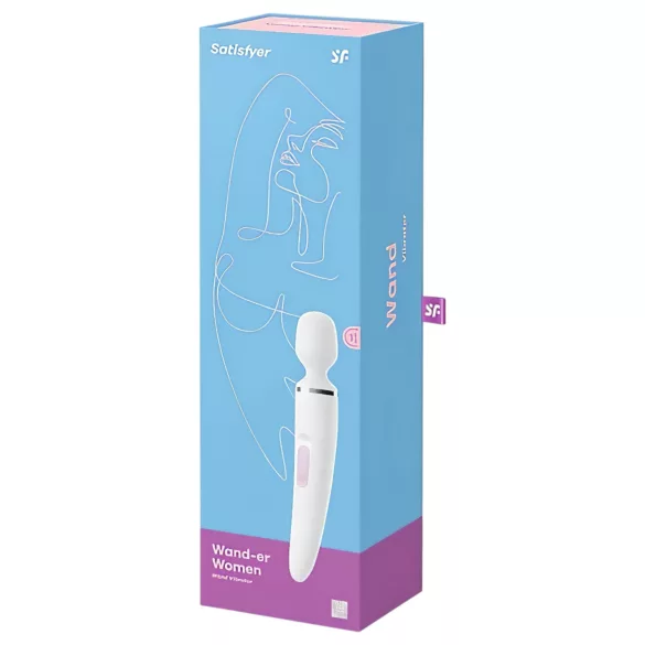 Satisfyer Wand-er Woman - waterproof massage vibrator (white)
