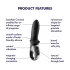 Satisfyer Hot Passion - App-controlled warming anal vibrator (black)