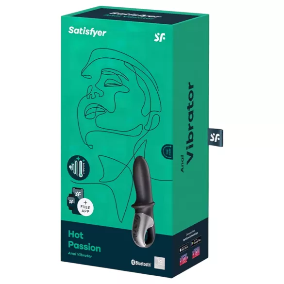 Satisfyer Hot Passion - App-controlled warming anal vibrator (black)