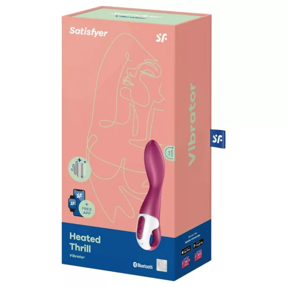 Satisfyer Heated Thrill - App-controlled warming vibrator (red)
