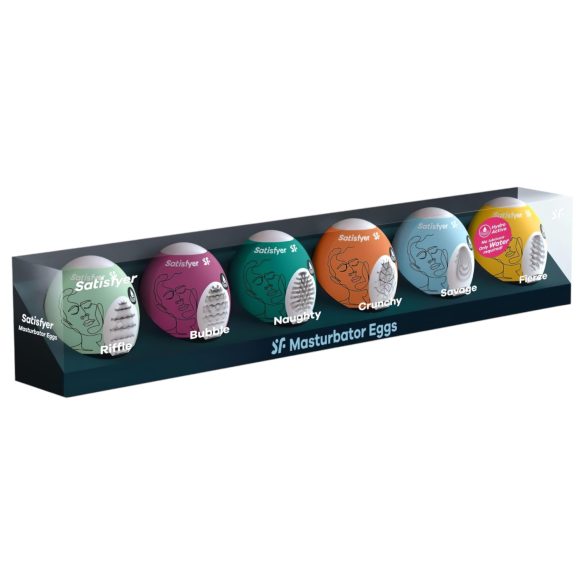 Satisfyer Egg Set - 6-Pack of Egg Masturbators