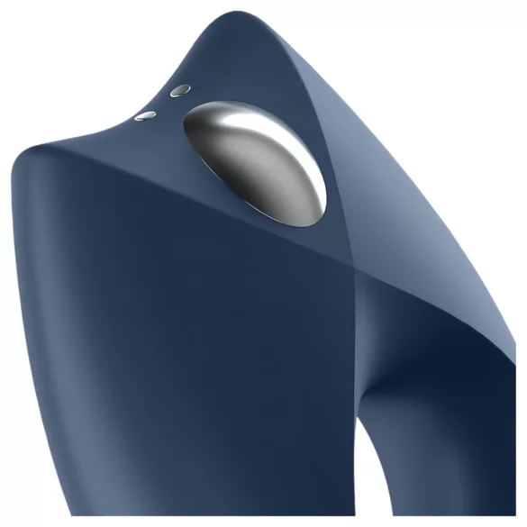 Satisfyer Royal One - App-controlled vibrating penis ring for men (blue)