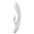 Satisfyer Double Flex - App-controlled vibrator with clitoral arm (white)
