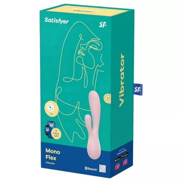 Satisfyer Mono Flex - Smart Waterproof Vibrator (Pink)