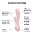 Satisfyer Mono Flex - Smart Waterproof Vibrator (Pink)