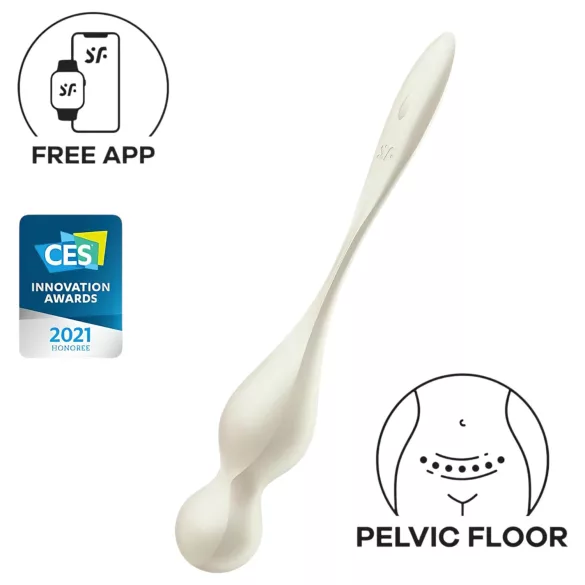 Satisfyer Love Birds 1 - App-controlled vibrating love ball (white)