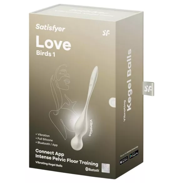 Satisfyer Love Birds 1 - App-controlled vibrating love ball (white)