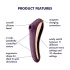 Satisfyer Dual Kiss - 2in1, Vaginal & Clitoral Vibrator (Purple)