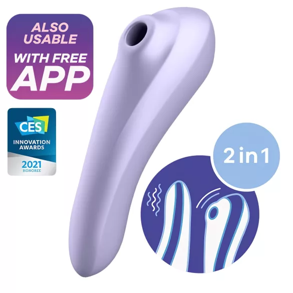 Satisfyer Dual Pleasure - Smart 2-in-1 Air Pulse Vibrator (Purple)