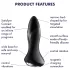 Satisfyer Rotator Plug 1 - Beaded Anal Vibrator (Black)