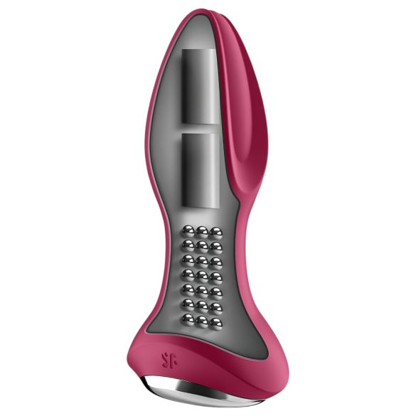 Satisfyer Rotator Plug 2 - Rechargeable Beaded Anal Vibrator (Red)