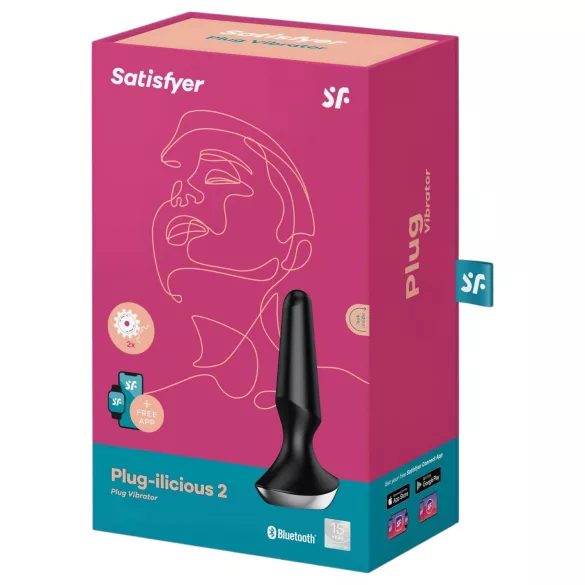 Satisfyer Plug-ilicious 2 - App-controlled anal vibrator (black)