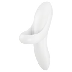  Satisfyer Bold Lover - Rechargeable Waterproof Finger Vibrator (White)