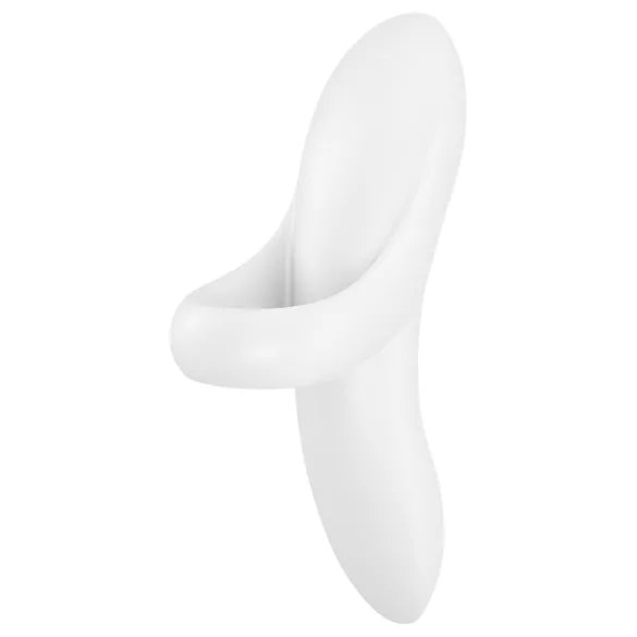 Satisfyer Bold Lover - Rechargeable Waterproof Finger Vibrator (White)
