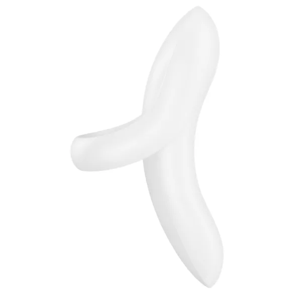 Satisfyer Bold Lover - Rechargeable Waterproof Finger Vibrator (White)