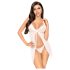 Penthouse After Sunset - Sheer Babydoll & Thong Set (White)