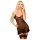 Penthouse Guilty Icon - Suspender Dress & Thong Set (Black) - M/L