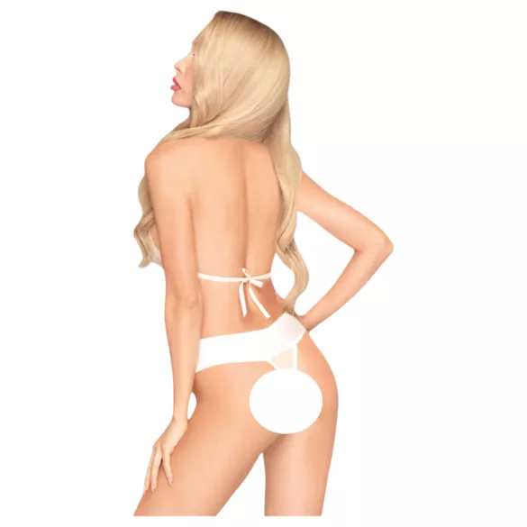 Penthouse Perfect Lover - White Halter Bodysuit - M/L