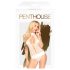 Penthouse Perfect Lover - White Halter Bodysuit - L/XL