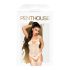 Penthouse Eye of the Storm - Floral Mesh Set (White) - XL