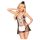 Penthouse Teaser - 3-Piece Maid Costume (Black & White) - L/XL