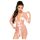 Penthouse Midnight Mirage - Satin Robe & Thong Set (Pink) - XL