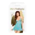 Penthouse Bedtime Story - Chemise & Thong (Turquoise)