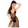Penthouse Forplay Lace Bodysuit with Tulle Shawl (Black) - L/XL