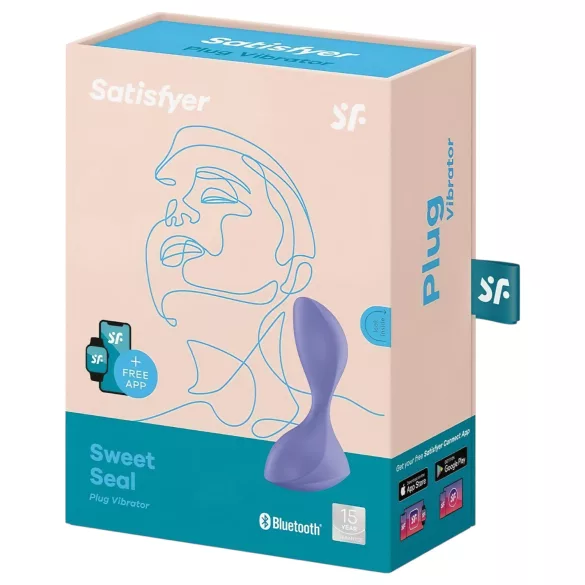 Satisfyer Sweet Seal - App-controlled anal vibrator (purple)
