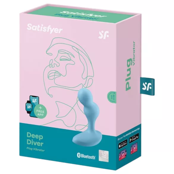 Satisfyer Deep Diver - App-controlled anal vibrator (blue)