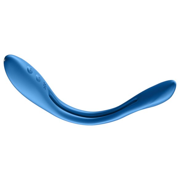 Satisfyer Elastic Game - Rechargeable Flexible Couple's Vibrator (Blue)