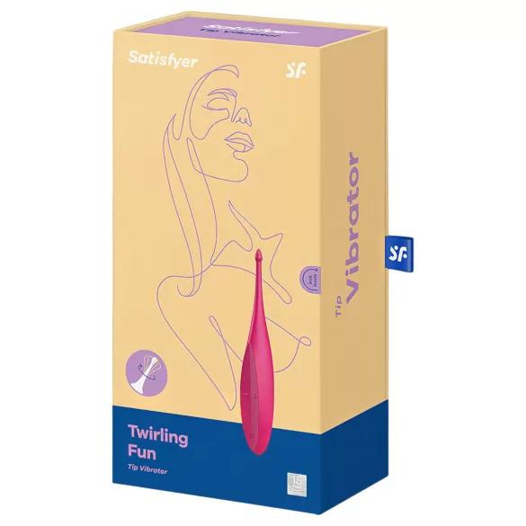 Satisfyer Twirling Fun - Rechargeable, Waterproof Clitoral Vibrator (Pink)