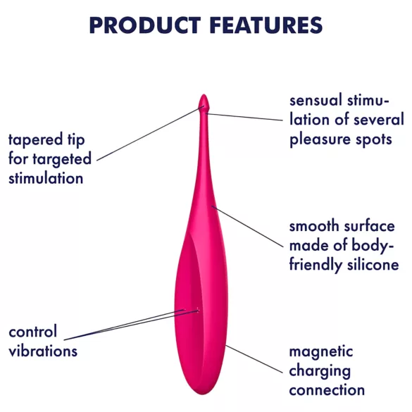 Satisfyer Twirling Fun - Rechargeable, Waterproof Clitoral Vibrator (Pink)
