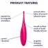Satisfyer Twirling Fun - Rechargeable, Waterproof Clitoral Vibrator (Pink)