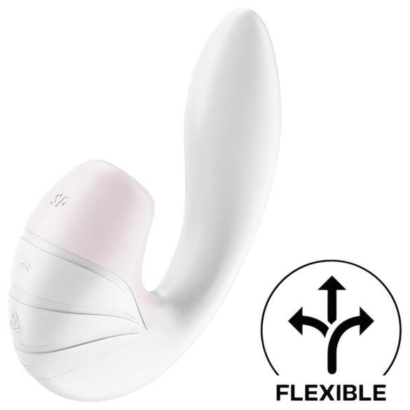Satisfyer Supernova - Rechargeable Air-Pulse 2-in-1 Vibrator (White)