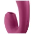 Satisfyer Sunray - rechargeable, air-pulse 2‑in‑1 vibrator (red)