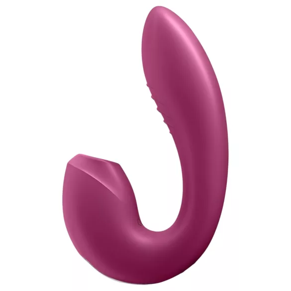 Satisfyer Sunray - rechargeable, air-pulse 2‑in‑1 vibrator (red)