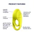 Satisfyer Spectacular - Waterproof Vibrating Ring (Yellow)