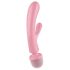 Satisfyer Triple Lover - G-spot and massager vibrator (pink)