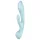 Satisfyer Triple Oh - Rechargeable Clitoral Vibrator with Arm (Blue)